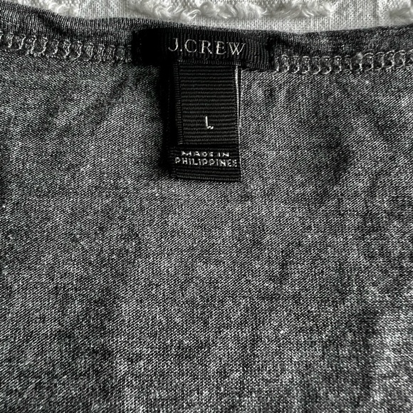 J Crew Scoop neck Drapey Tank Top Great Basic Staple Gray Large - Picture 3 of 6